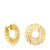 31 mm hoop earrings with 18kt gold plating over silver Miranda | TOUS