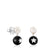 Magic Nature moon-star Earrings with pearl and onyx | TOUS