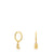 Bold Bear Gold and bear charm Hoop earrings | TOUS