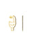 Gold silhouette Hoop earrings with spinels TOUS MANIFESTO | TOUS