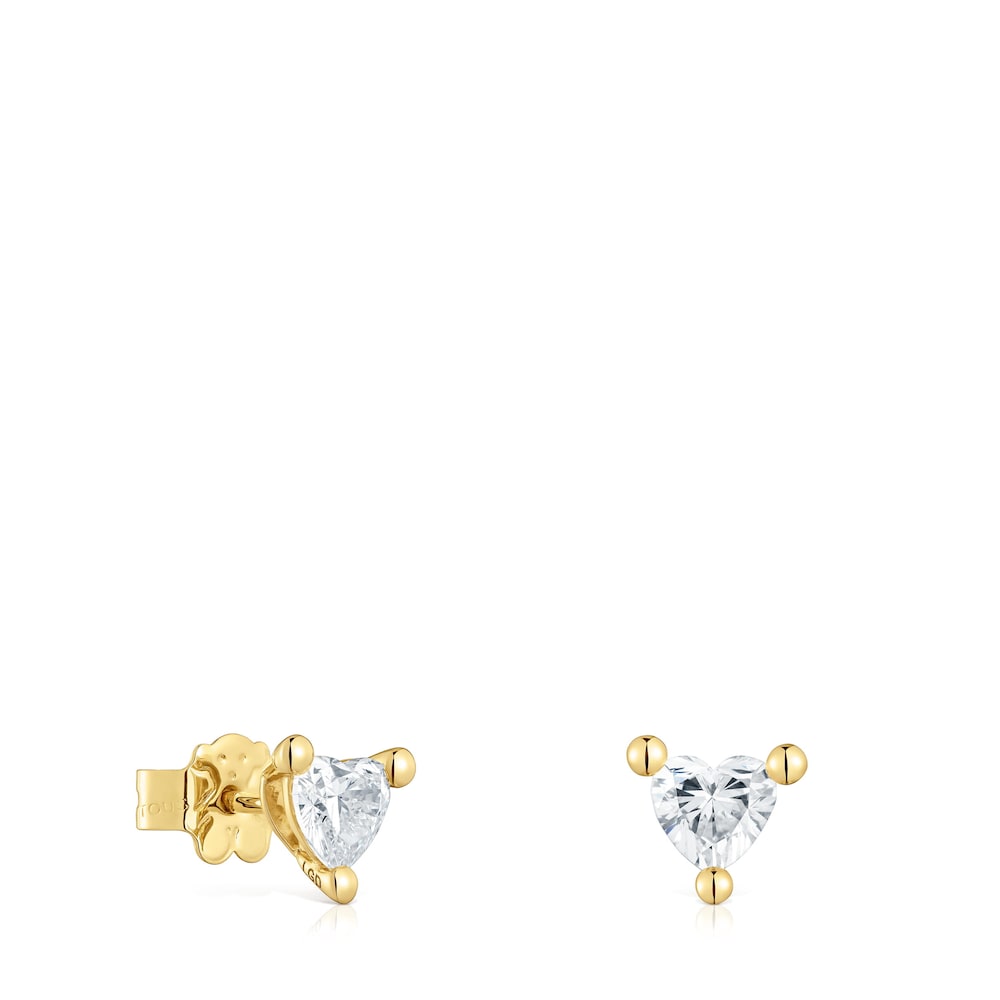 Gold Earrings with lab-grown diamonds Garden Of Love LGD | TOUS