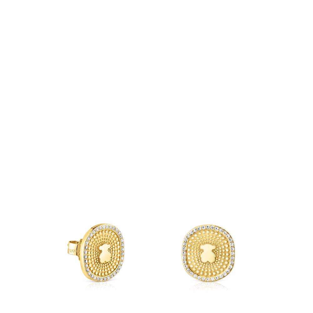 Gold Oursin Earrings  | TOUS