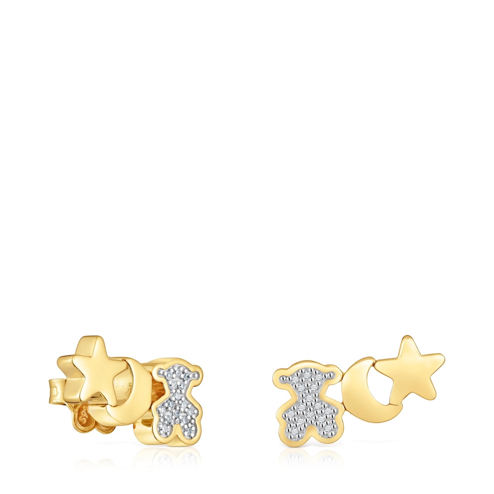 18kt gold plating over silver Climber earrings  TOUS 1950 | TOUS