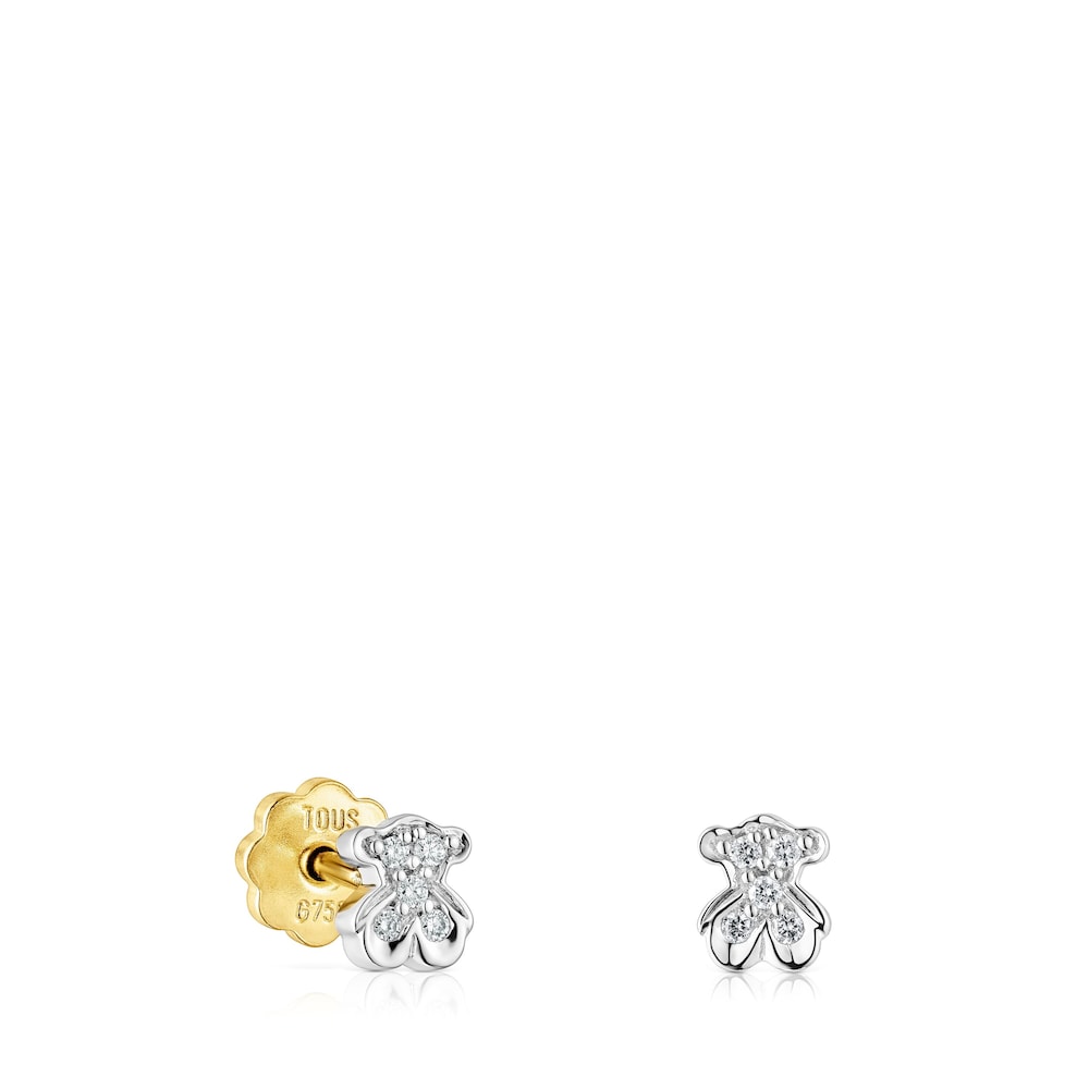 White gold TOUS Puppies earrings  bear motif | TOUS