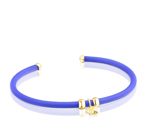 TOUS Blue star and silver vermeil TOUS St. Tropez Caucho Bracelet